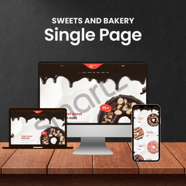 Sweets and Bakery Landing Page