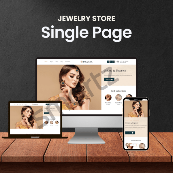 Jewelry Landing Page