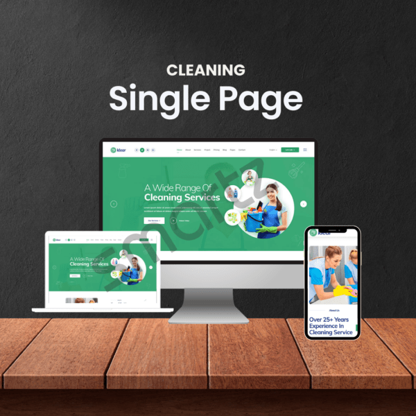 Cleaning Landing Page