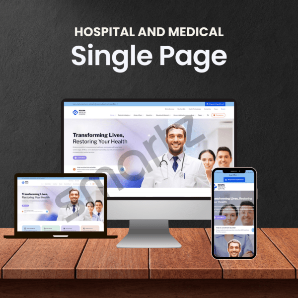 Hospital and Medical Landing Page