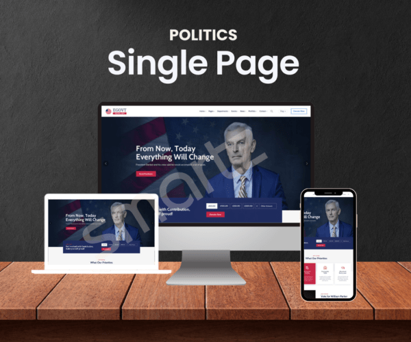 Politics Landing Page