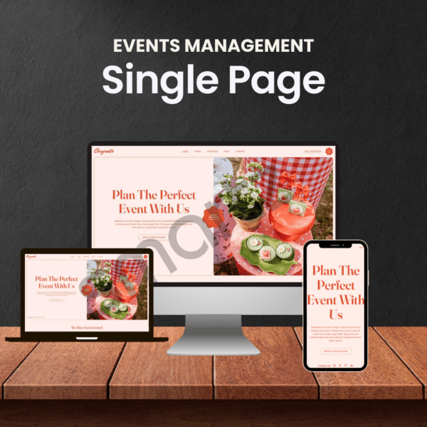 Events Landing Page