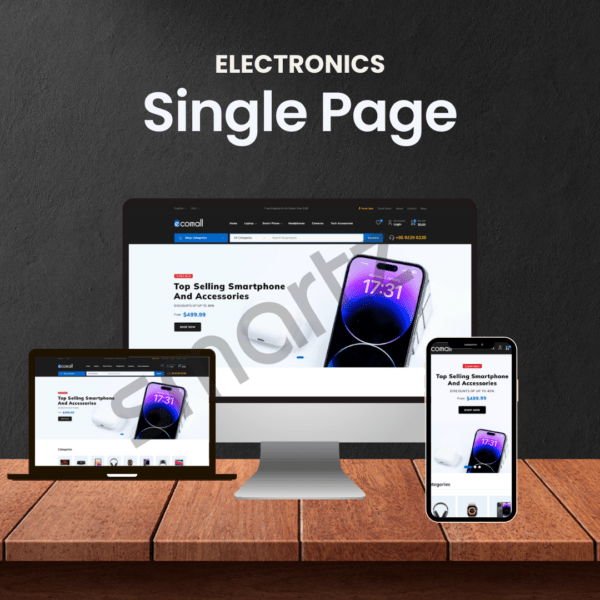 Electronics Landing Page