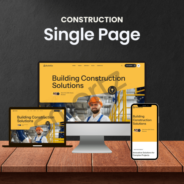 Construction Landing Page