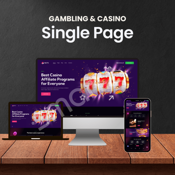 Gambling Landing Page