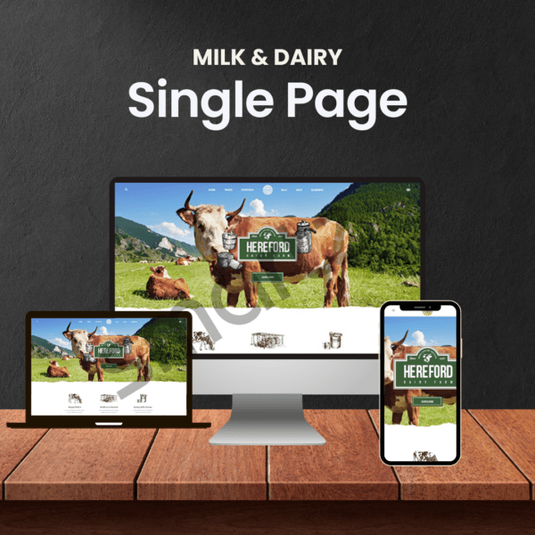 Dairy And Milk Landing Page